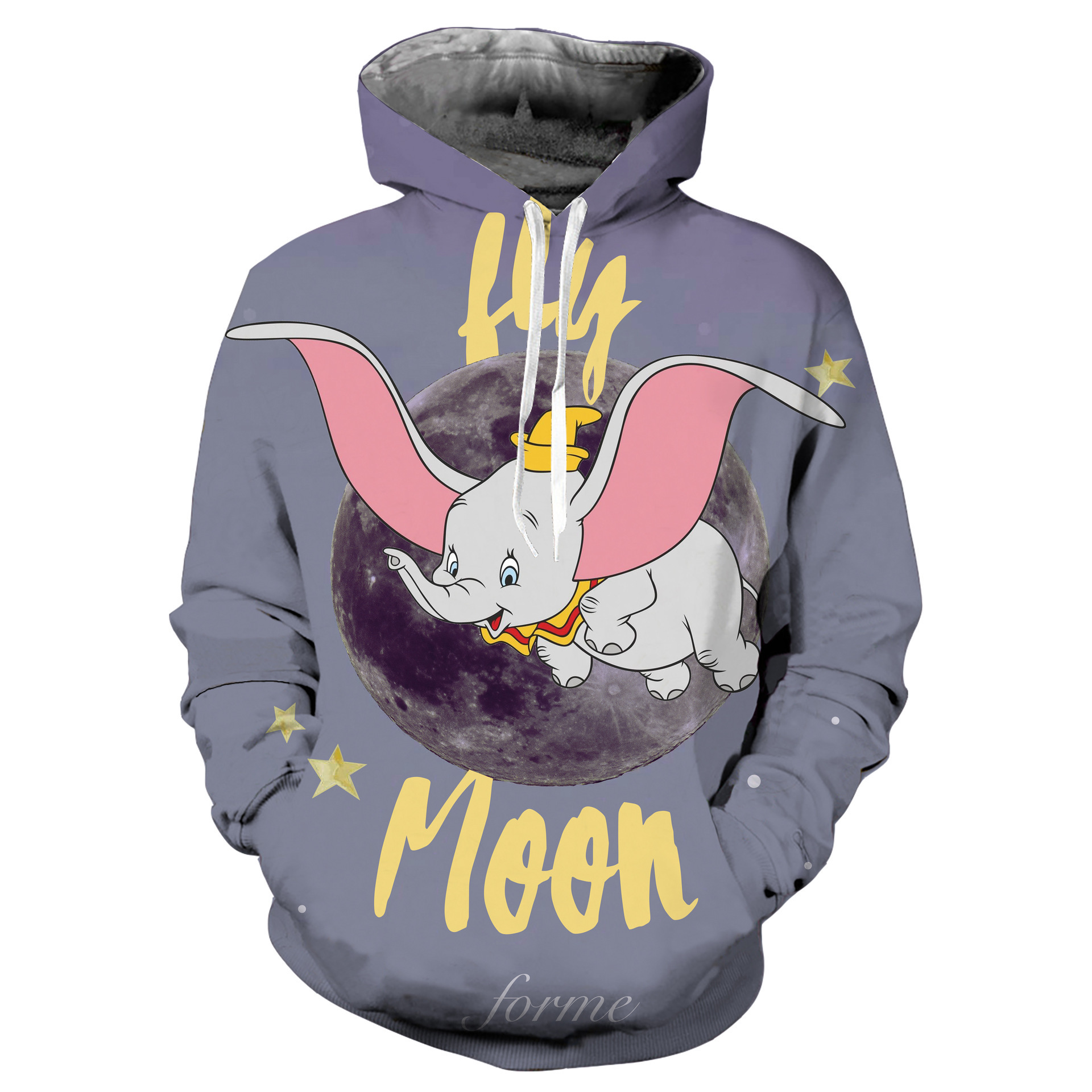 Anime Merchandise Hoodie - نمط جديد دامبو الفيل الطائر غبي