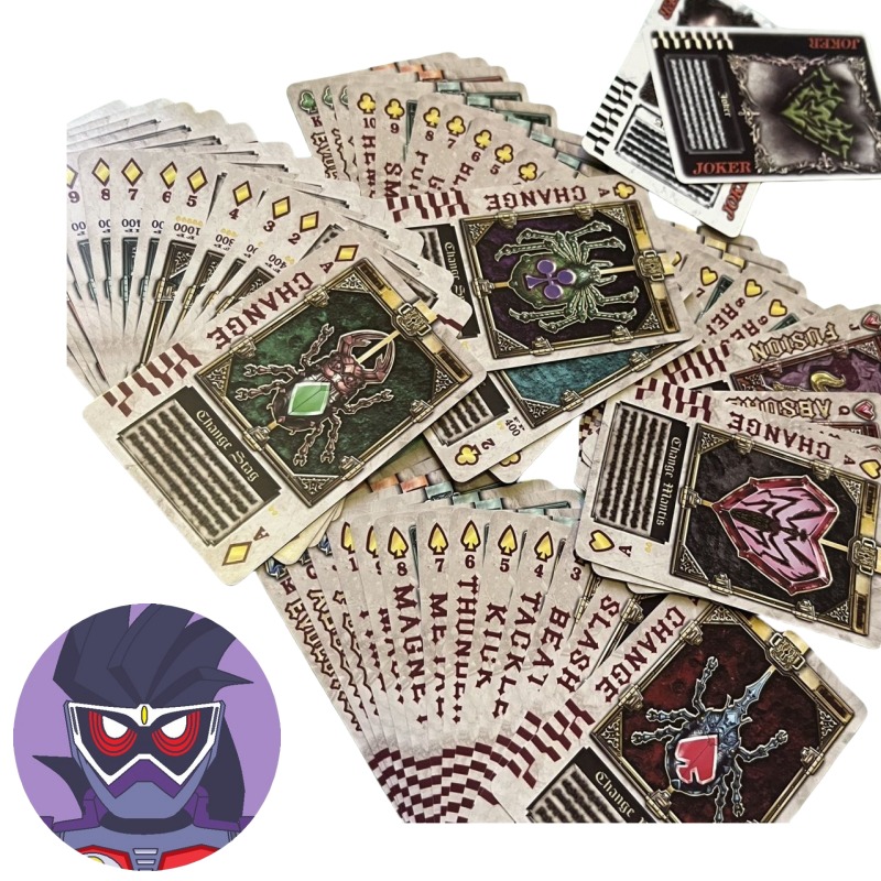 Themed Playing Card - شخصيات بانداي كامين رايدر الرسوم المتحركة،