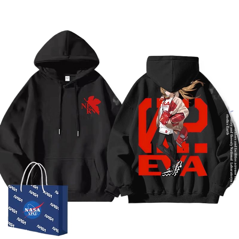 Anime Merchandise Hoodie - هودي أنيمي إيفا أسوكا لانغلي سوريو،