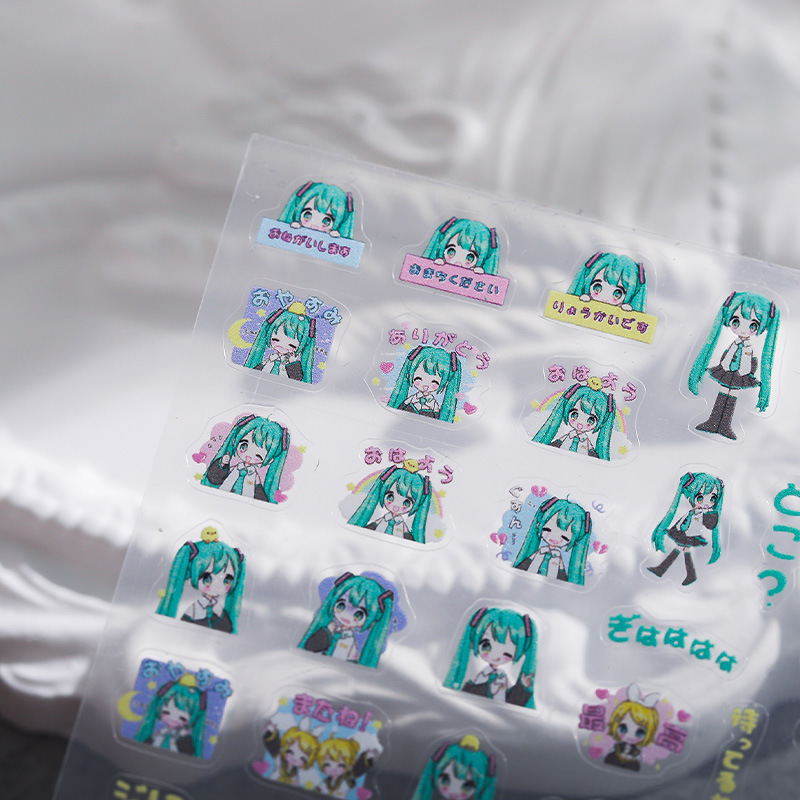 ملصقات أظافر كرتونية لهاتسوني  - مراجعة Anime Merchandise Nepal وسعره