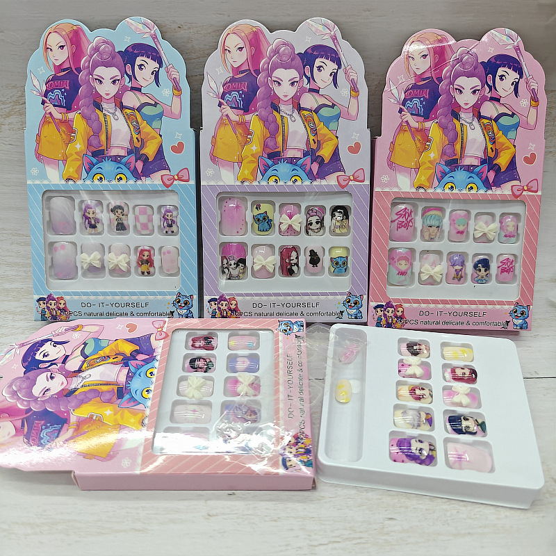 ملصقات أظافر قصيرة للأطفال بتص - مراجعة Anime Merchandise Nepal وسعره