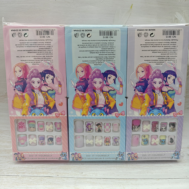 ملصقات أظافر قصيرة للأطفال بتص - مراجعة Anime Merchandise Nepal وسعره