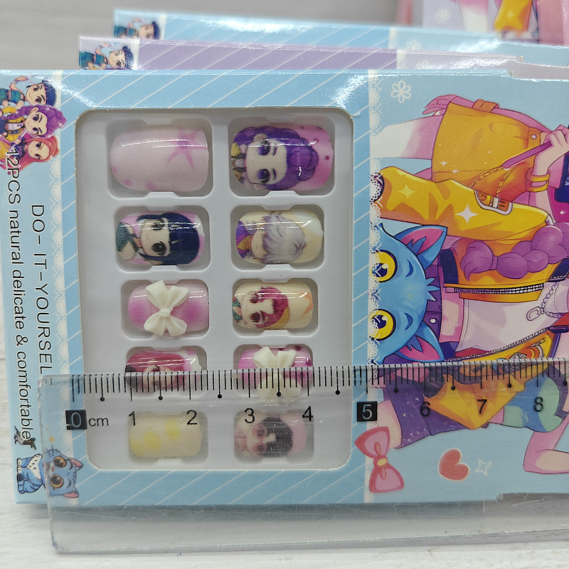 ملصقات أظافر قصيرة للأطفال بتص - مراجعة Anime Merchandise Nepal وسعره